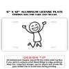 6 X 12 Full Size Aluminum License Plate for Cars and Trucks  Thumbnail