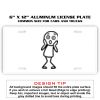 6 X 12 Full Size Aluminum License Plate for Cars and Trucks  Thumbnail
