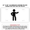 6 X 12 Full Size Aluminum License Plate for Cars and Trucks  Thumbnail