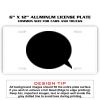 6 X 12 Full Size Aluminum License Plate for Cars and Trucks  Thumbnail