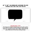 6 X 12 Full Size Aluminum License Plate for Cars and Trucks  Thumbnail