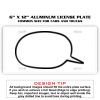 6 X 12 Full Size Aluminum License Plate for Cars and Trucks  Thumbnail