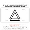 6 X 12 Full Size Aluminum License Plate for Cars and Trucks  Thumbnail
