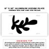 6 X 12 Full Size Aluminum License Plate for Cars and Trucks  Thumbnail
