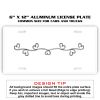 6 X 12 Full Size Aluminum License Plate for Cars and Trucks  Thumbnail