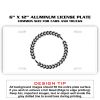 6 X 12 Full Size Aluminum License Plate for Cars and Trucks  Thumbnail