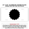 6 X 12 Full Size Aluminum License Plate for Cars and Trucks  Thumbnail