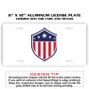 6 X 12 Full Size Aluminum License Plate for Cars and Trucks  Thumbnail