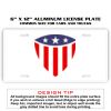 6 X 12 Full Size Aluminum License Plate for Cars and Trucks  Thumbnail