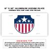 6 X 12 Full Size Aluminum License Plate for Cars and Trucks  Thumbnail