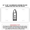 6 X 12 Full Size Aluminum License Plate for Cars and Trucks  Thumbnail
