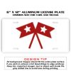 6 X 12 Full Size Aluminum License Plate for Cars and Trucks  Thumbnail