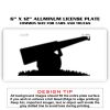 6 X 12 Full Size Aluminum License Plate for Cars and Trucks  Thumbnail