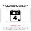6 X 12 Full Size Aluminum License Plate for Cars and Trucks  Thumbnail