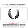 6 X 12 Full Size Aluminum License Plate for Cars and Trucks  Thumbnail