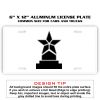 6 X 12 Full Size Aluminum License Plate for Cars and Trucks  Thumbnail
