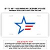 6 X 12 Full Size Aluminum License Plate for Cars and Trucks  Thumbnail