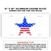 6 X 12 Full Size Aluminum License Plate for Cars and Trucks  Thumbnail
