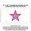 6 X 12 Full Size Aluminum License Plate for Cars and Trucks  Thumbnail