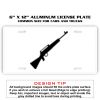 6 X 12 Full Size Aluminum License Plate for Cars and Trucks  Thumbnail