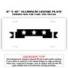 6 X 12 Full Size Aluminum License Plate for Cars and Trucks  Thumbnail