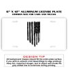 6 X 12 Full Size Aluminum License Plate for Cars and Trucks  Thumbnail