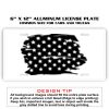 6 X 12 Full Size Aluminum License Plate for Cars and Trucks  Thumbnail