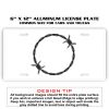 6 X 12 Full Size Aluminum License Plate for Cars and Trucks  Thumbnail