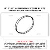6 X 12 Full Size Aluminum License Plate for Cars and Trucks  Thumbnail