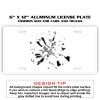 6 X 12 Full Size Aluminum License Plate for Cars and Trucks  Thumbnail