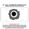 6 X 12 Full Size Aluminum License Plate for Cars and Trucks  Thumbnail