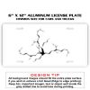 6 X 12 Full Size Aluminum License Plate for Cars and Trucks  Thumbnail