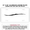 6 X 12 Full Size Aluminum License Plate for Cars and Trucks  Thumbnail