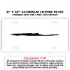6 X 12 Full Size Aluminum License Plate for Cars and Trucks  Thumbnail