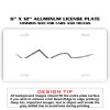6 X 12 Full Size Aluminum License Plate for Cars and Trucks  Thumbnail