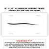 6 X 12 Full Size Aluminum License Plate for Cars and Trucks  Thumbnail