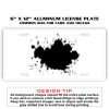 6 X 12 Full Size Aluminum License Plate for Cars and Trucks  Thumbnail