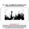 6 X 12 Full Size Aluminum License Plate for Cars and Trucks  Thumbnail