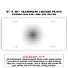 6 X 12 Full Size Aluminum License Plate for Cars and Trucks  Thumbnail