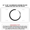 6 X 12 Full Size Aluminum License Plate for Cars and Trucks  Thumbnail