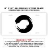 6 X 12 Full Size Aluminum License Plate for Cars and Trucks  Thumbnail