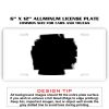 6 X 12 Full Size Aluminum License Plate for Cars and Trucks  Thumbnail